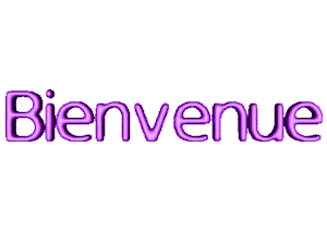 Gif animé bienvenue violet